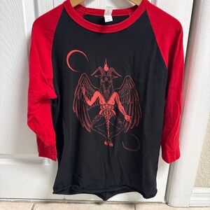 Leviathan Artworks Classic Baphomet 3/4 Sleeve Jersey Shirt
